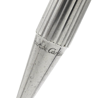 カルティエ Cartier マスト ドゥ カルティエ トリニティ シルバー GP レジン ボールペン 黒インク ツイスト式 筆記確認済み