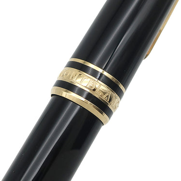 モンブラン Montblanc マイスターシュテュック クラシック ローラーボール 132457 ブラック×ゴールド GP プレシャスレジン ボールペン 黒インク 筆記確認済