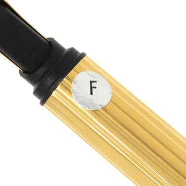 カルティエ Cartier マストライン ブラウン×ゴールド GP ラッカー K18YG(ペン先) 万年筆 トリニティ F字 マーブル カートリッジなし 18Kペン先