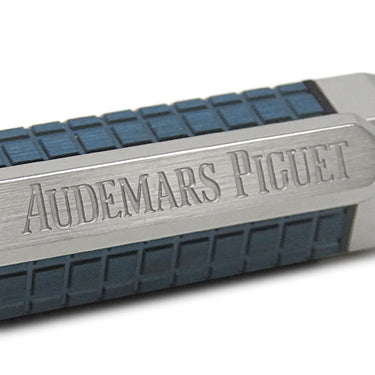 オーデマピゲ AUDEMARS PIGUET ロイヤルオーク ボールペン ブルー×シルバー メタル ボールペン ノベルティ 50周年 ツイスト式 筆記確認済み