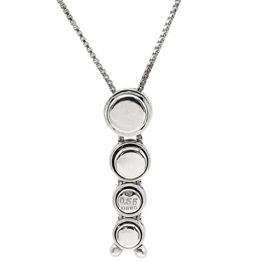 タサキ TASAKI 4連ダイヤモンド ホワイトゴールドXプラチナシルバー K18WG Pt ダイヤモンド ネックレス TASAKI 4石 4粒 Au K18 750WG PT
