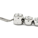 タサキ TASAKI 4連ダイヤモンド ホワイトゴールドXプラチナシルバー K18WG Pt ダイヤモンド ネックレス TASAKI 4石 4粒 Au K18 750WG PT