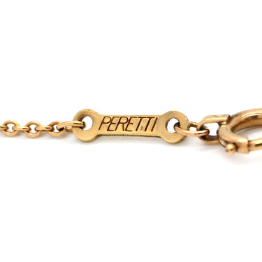 ティファニー Tiffany & Co オープンハート 10mm イエローゴールド K18YG ネックレス T＆Co. Au750 18K 18金 エルサペレッティ ミニ