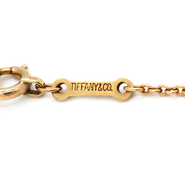 ティファニー Tiffany & Co オープンハート 10mm イエローゴールド K18YG ネックレス T＆Co. Au750 18K 18金 エルサペレッティ ミニ