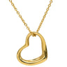 ティファニー Tiffany & Co オープンハート イエローゴールド K18YG ネックレス T＆Co. 18K 18金 750 YG エルサペレッティ