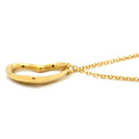 ティファニー Tiffany & Co オープンハート イエローゴールド K18YG ネックレス T＆Co. 18K 18金 750 YG エルサペレッティ
