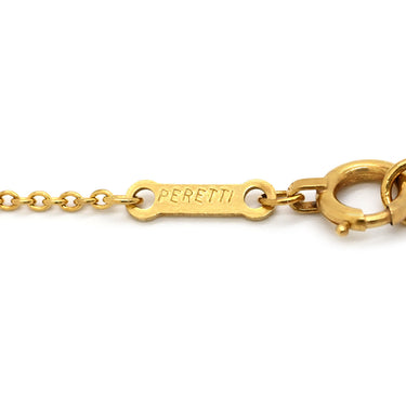 ティファニー Tiffany & Co オープンハート イエローゴールド K18YG ネックレス T＆Co. 18K 18金 750 YG エルサペレッティ