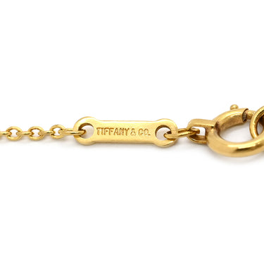 ティファニー Tiffany & Co オープンハート イエローゴールド K18YG ネックレス T＆Co. 18K 18金 750 YG エルサペレッティ