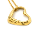 ティファニー Tiffany & Co オープンハート イエローゴールド K18YG ネックレス T＆Co. 18K 18金 750 YG エルサペレッティ