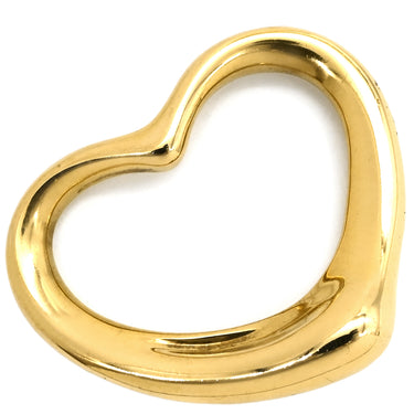 ティファニー Tiffany & Co オープンハート イエローゴールド K18YG ペンダントトップ エルサペレッティ ネックレストップ 18K 750 YG