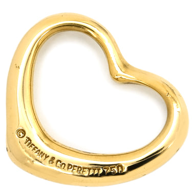 ティファニー Tiffany & Co オープンハート イエローゴールド K18YG ペンダントトップ エルサペレッティ ネックレストップ 18K 750 YG
