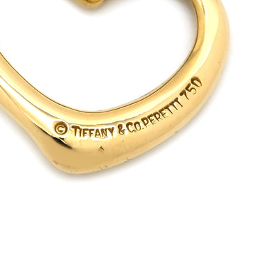 ティファニー Tiffany & Co オープンハート イエローゴールド K18YG ペンダントトップ エルサペレッティ ネックレストップ 18K 750 YG