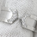カルティエ Cartier C2 ダイヤモンド ホワイトゴールド K18WG ダイヤモンド #45(JP5) リング 指輪 Cドゥ 2C Au750 18K WG 4.5号