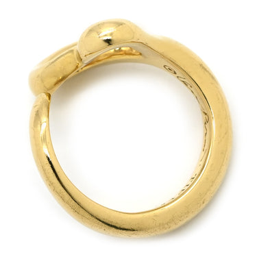 ティファニー Tiffany & Co オープンハート イエローゴールド K18YG リング 指輪 T＆Co. 750 750YG エルサ ペレッティ 7号