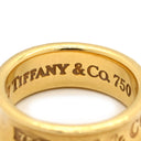 ティファニー Tiffany & Co 1837 ナロー イエローゴールド K18YG リング 指輪 T&Co. Au750 18K ロゴ 6.5号