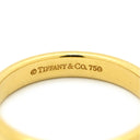 ティファニー Tiffany & Co バンドリング イエローゴールド K18YG リング 指輪 T＆Co. 18K 750 YG 甲丸 シンプル 8.5号