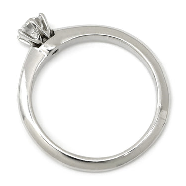 ティファニー Tiffany & Co セッティング ダイヤリング プラチナシルバー Pt950 ダイヤモンド リング 指輪 T＆Co. 一粒 1P 立爪 0.26ct プラチナ950 8号
