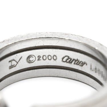 カルティエ Cartier C2リング ホワイトゴールド K18WG #51(JP11) リング 指輪 Cドゥ 2C 750WG 18K 18金 10号