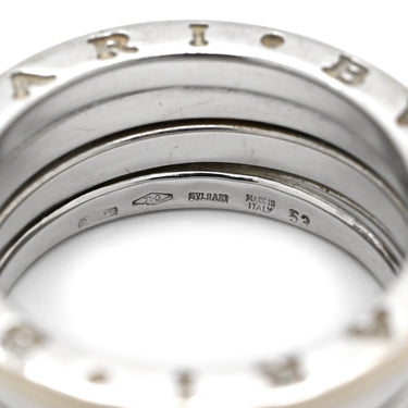 ブルガリ BVLGARI ビーゼロワン B-zero1 3バンド ダイヤ ホワイトゴールド K18WG ダイヤモンド #53(JP13) リング 指輪 18K WG Au750 18K 18金 11.5号