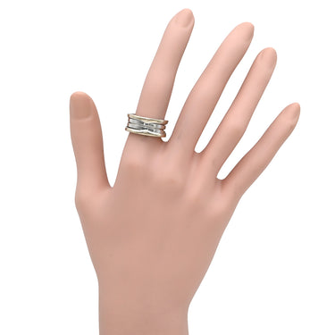 ブルガリ BVLGARI ビーゼロワン B-zero1 3バンド ダイヤ ホワイトゴールド K18WG ダイヤモンド #53(JP13) リング 指輪 18K WG Au750 18K 18金 11.5号
