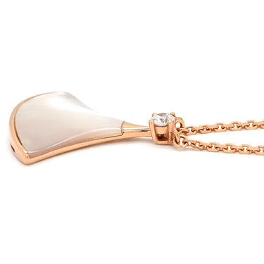 ブルガリ BVLGARI ディーヴァ ドリーム 350062 ホワイトXピンクゴールド K18PG ダイヤモンド マザーオブパール ネックレス 750 18K 18金 RG 白