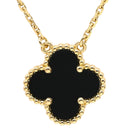 ヴァンクリーフアーペル Van Cleef & Arpels ヴィンテージ アルハンブラ ペンダント VCARA45800 ブラック×イエローゴールド K18YG オニキス ネックレス Au750 18K 黒 オニキス