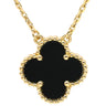 ヴァンクリーフアーペル Van Cleef & Arpels ヴィンテージ アルハンブラ ペンダント VCARA45800 ブラック×イエローゴールド K18YG オニキス ネックレス Au750 18K 黒 オニキス