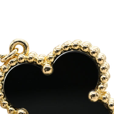ヴァンクリーフアーペル Van Cleef & Arpels ヴィンテージ アルハンブラ ペンダント VCARA45800 ブラック×イエローゴールド K18YG オニキス ネックレス Au750 18K 黒 オニキス