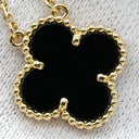 ヴァンクリーフアーペル Van Cleef & Arpels ヴィンテージ アルハンブラ ペンダント VCARA45800 ブラック×イエローゴールド K18YG オニキス ネックレス Au750 18K 黒 オニキス