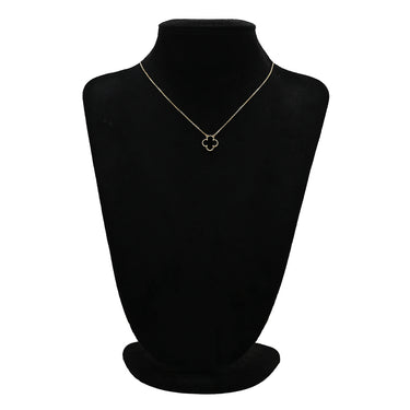 ヴァンクリーフアーペル Van Cleef & Arpels ヴィンテージ アルハンブラ ペンダント VCARA45800 ブラック×イエローゴールド K18YG オニキス ネックレス Au750 18K 黒 オニキス
