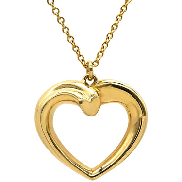 ティファニー Tiffany & Co テンダネス ハート イエローゴールド K18YG ネックレス T＆Co. 18K 18金 750 YG パロマピカソ