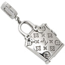 ルイヴィトン LOUIS VUITTON バッグモチーフ チャーム ホワイトゴールド K18WG ペンダントトップ モノグラム ネックレストップ 18K 750 WG