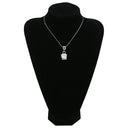 ルイヴィトン LOUIS VUITTON バッグモチーフ チャーム ホワイトゴールド K18WG ペンダントトップ モノグラム ネックレストップ 18K 750 WG