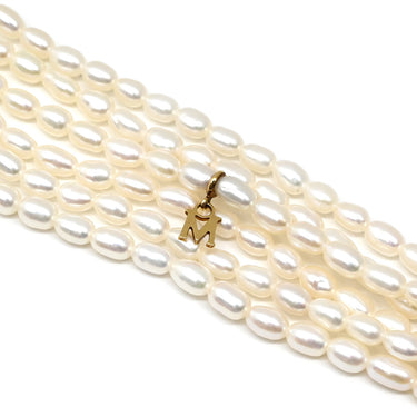 ミキモト MIKIMOTO パール 6連 ロングネックレス パールホワイト×イエローゴールド K18YG パール ネックレス MIKIMOTO 真珠 18K 750