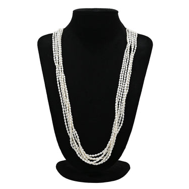 ミキモト MIKIMOTO パール 6連 ロングネックレス パールホワイト×イエローゴールド K18YG パール ネックレス MIKIMOTO 真珠 18K 750