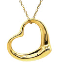 ティファニー Tiffany & Co オープンハート イエローゴールド K18YG ネックレス T＆Co. 18K 18金 750 YG エルサペレッティ ロング