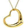 ティファニー Tiffany & Co オープンハート イエローゴールド K18YG ネックレス T＆Co. 18K 18金 750 YG エルサペレッティ ロング
