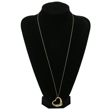 ティファニー Tiffany & Co オープンハート イエローゴールド K18YG ネックレス T＆Co. 18K 18金 750 YG エルサペレッティ ロング