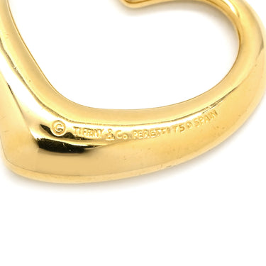 ティファニー Tiffany & Co オープンハート イエローゴールド K18YG ネックレス T＆Co. 18K 18金 750 YG エルサペレッティ ロング