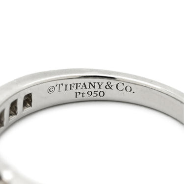 ティファニー Tiffany & Co セッティング エンゲージメント チャネルセット ダイヤ バンド プラチナ プラチナシルバー Pt950 ダイヤモンド リング 指輪 立爪 パヴェ 0.33ct 5号