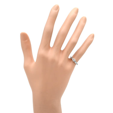 ティファニー Tiffany & Co セッティング エンゲージメント チャネルセット ダイヤ バンド プラチナ プラチナシルバー Pt950 ダイヤモンド リング 指輪 立爪 パヴェ 0.33ct 5号