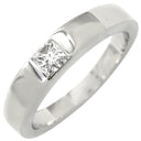 カルティエ Cartier タンク ダイヤモンド ホワイトゴールド K18WG ダイヤモンド #50 リング 指輪 Au750 18K 18金 スクエアカット 10号