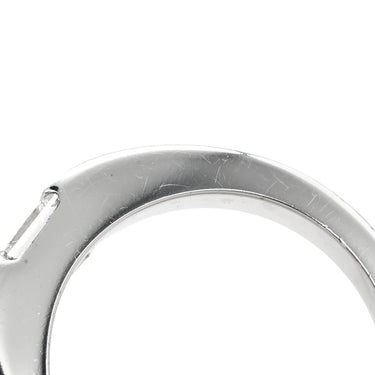 カルティエ Cartier タンク ダイヤモンド ホワイトゴールド K18WG ダイヤモンド #50 リング 指輪 Au750 18K 18金 スクエアカット 10号