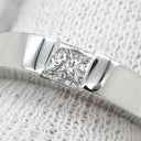 カルティエ Cartier タンク ダイヤモンド ホワイトゴールド K18WG ダイヤモンド #50 リング 指輪 Au750 18K 18金 スクエアカット 10号