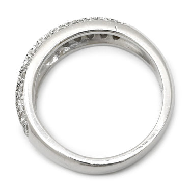 ポンテヴェキオ Ponte Vecchio パヴェダイヤ リング ホワイトゴールド K18WG ダイヤモンド リング 指輪 18K 18金 AU750 WG 3列 一文字 2.5号