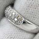 ポンテヴェキオ Ponte Vecchio パヴェダイヤ リング ホワイトゴールド K18WG ダイヤモンド リング 指輪 18K 18金 AU750 WG 3列 一文字 2.5号