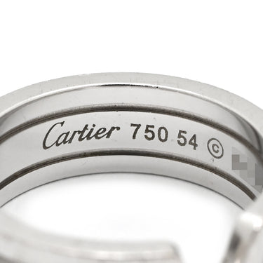 カルティエ Cartier C2リング ホワイトゴールド K18WG #54(JP14) リング 指輪 Cドゥ 2C 750WG 18K 18金 14号