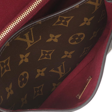 ルイヴィトン LOUIS VUITTON パッシー M45592 モノグラム モノグラムキャンバス レザー ショルダーバッグ ゴールド金具 茶 ボルドー Wチェーン
