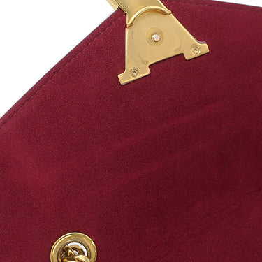 ルイヴィトン LOUIS VUITTON パッシー M45592 モノグラム モノグラムキャンバス レザー ショルダーバッグ ゴールド金具 茶 ボルドー Wチェーン