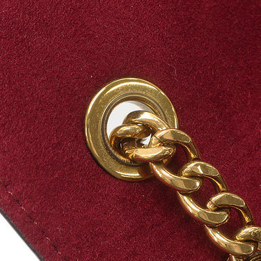 ルイヴィトン LOUIS VUITTON パッシー M45592 モノグラム モノグラムキャンバス レザー ショルダーバッグ ゴールド金具 茶 ボルドー Wチェーン